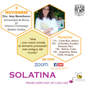 May Berenbaum solatina seminario miel alimentos procesados conservación